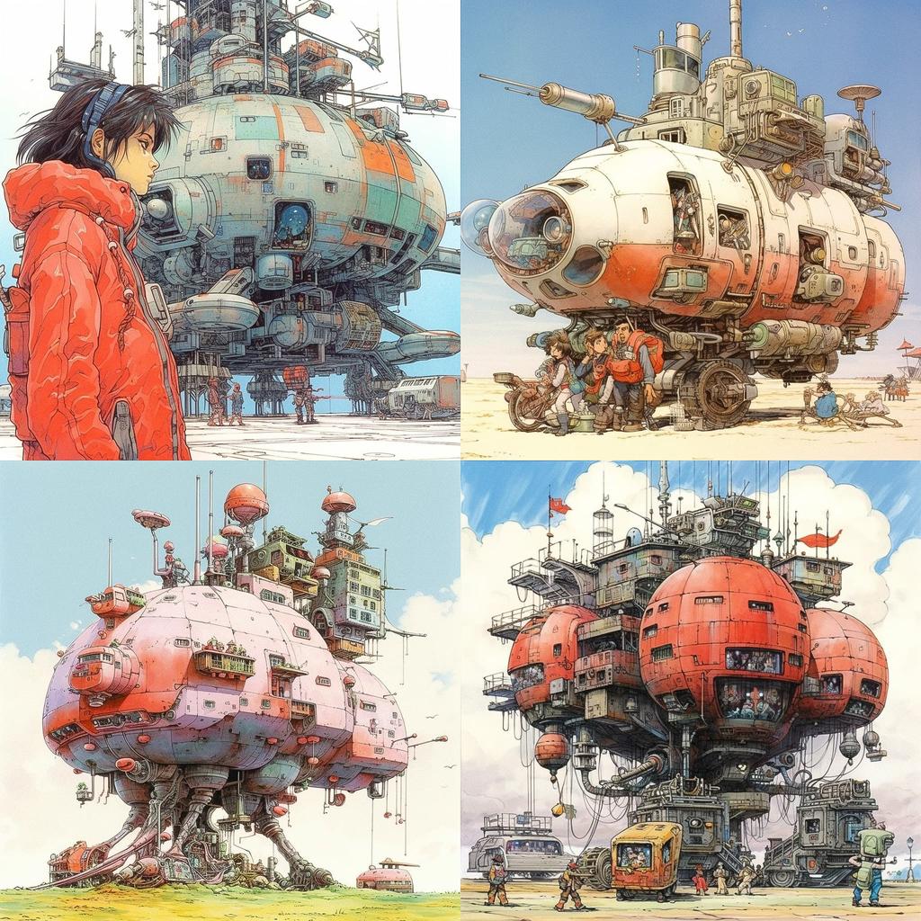Yoshiyuki Tomino style, Midjourney V5.1, render 1 of 4