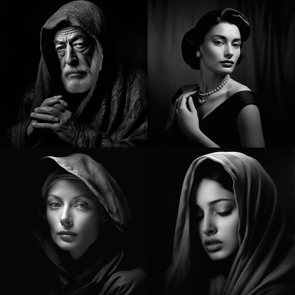 Yousuf Karsh style, Midjourney V5.1, render 1 of 4