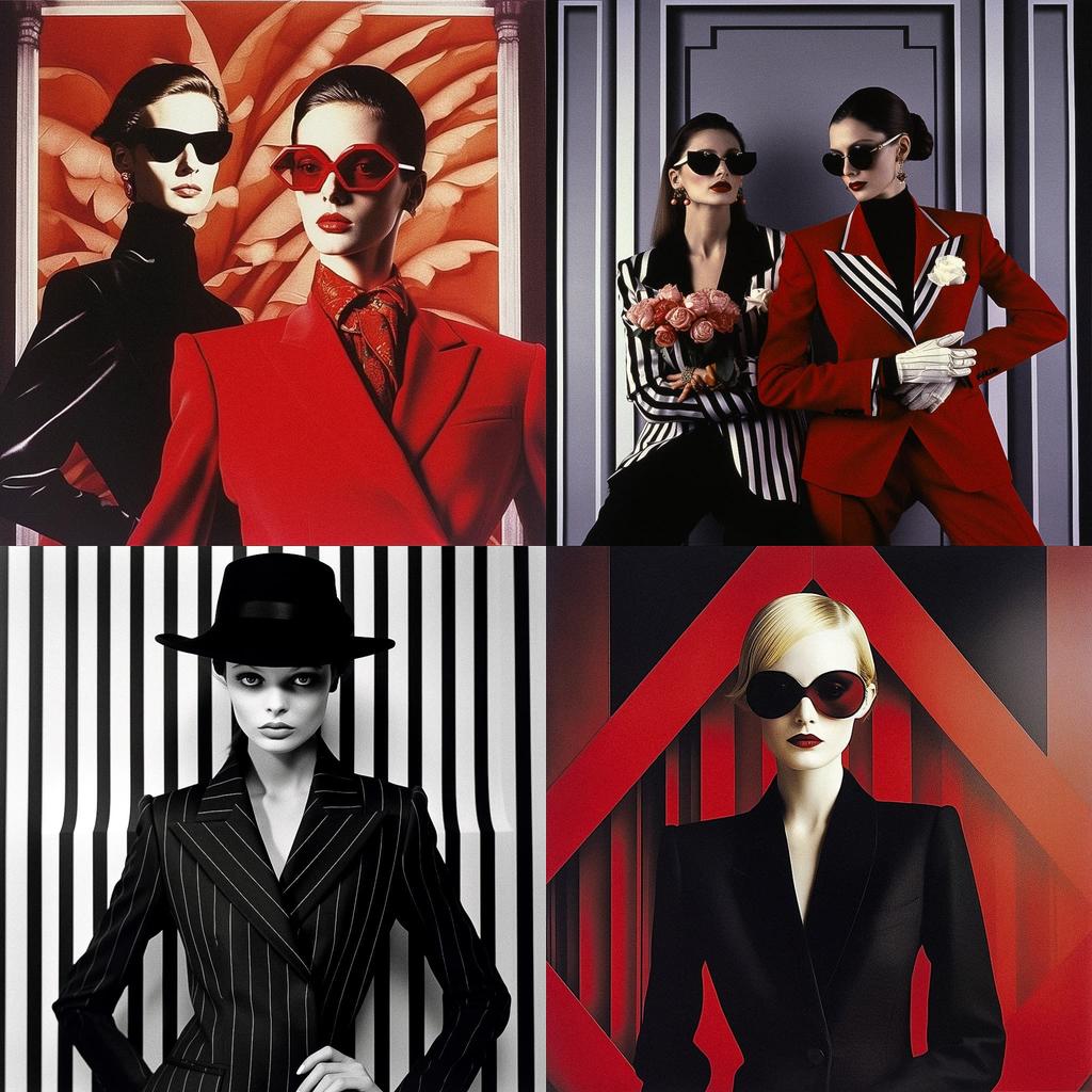 Yves Saint-Laurent style, Midjourney V5.1, render 1 of 4