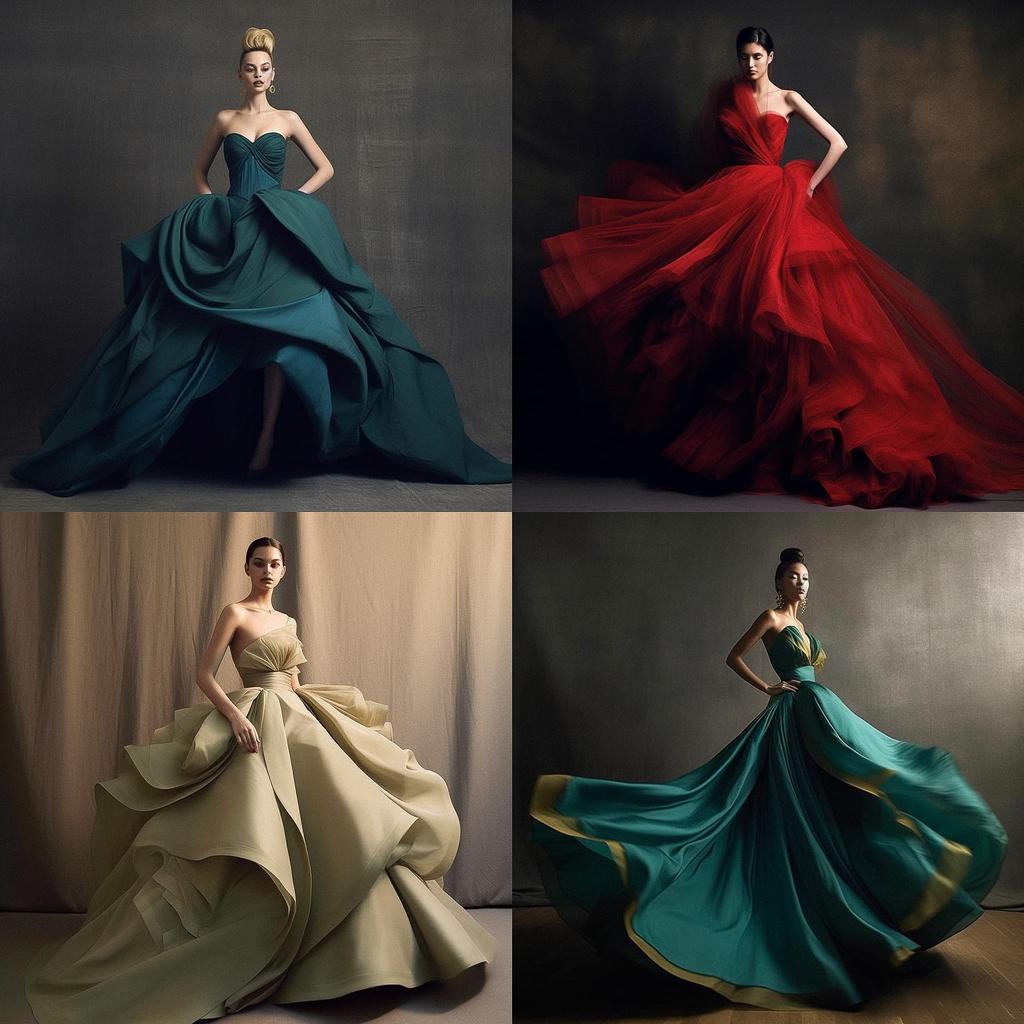 Zac Posen style, Midjourney V5.1, render 1 of 4