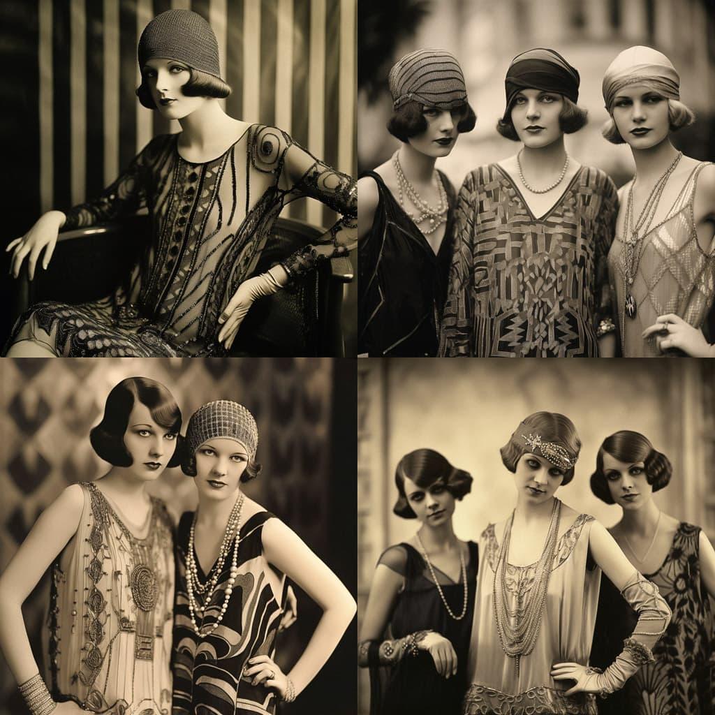 1920s fashion style, Midjourney V5.2, render 1 of 4