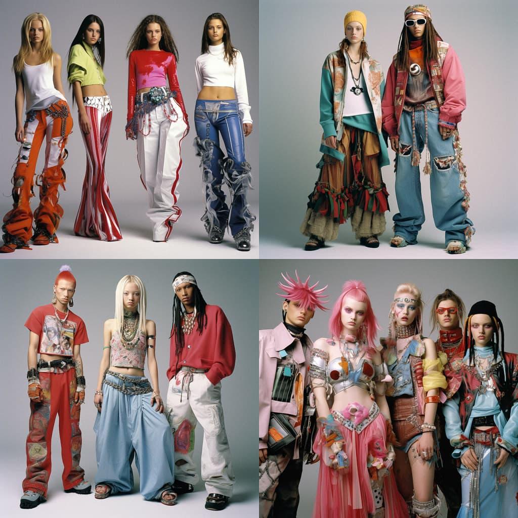 2000s fashion style, Midjourney V5.2, render 1 of 4