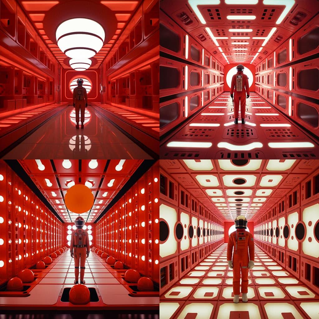 2001: A Space Odyssey style, Midjourney V5.2, render 1 of 4