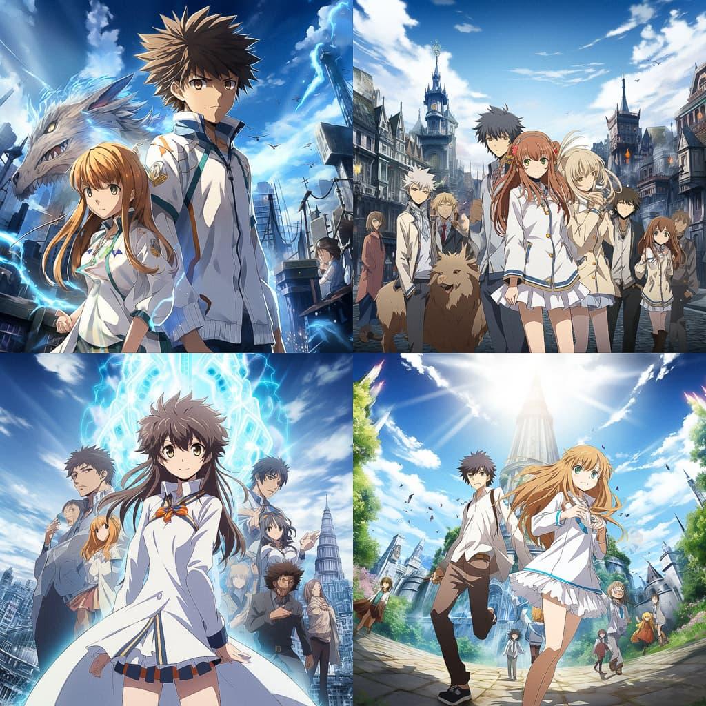 A Certain Magical Index style, Midjourney V5.2, render 1 of 4