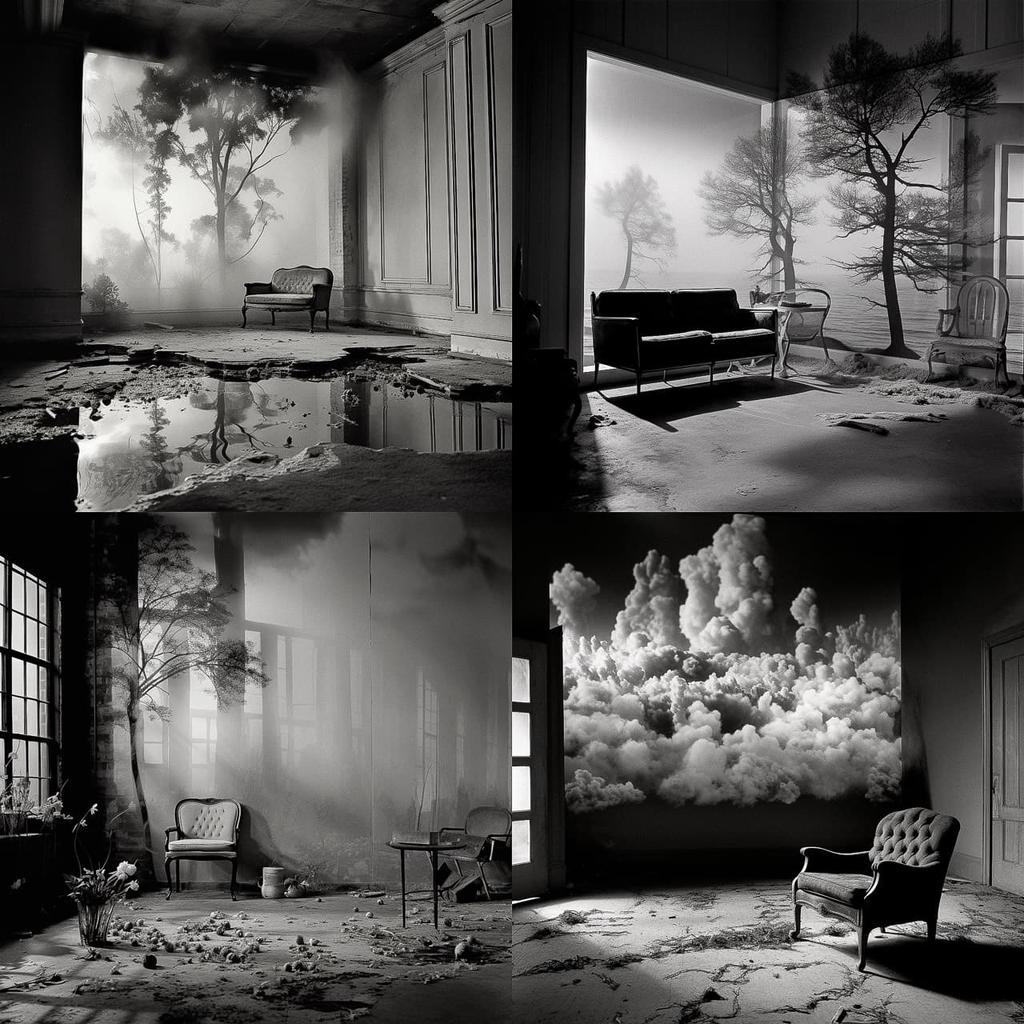 Abelardo Morell style, Midjourney V5.2, render 1 of 4