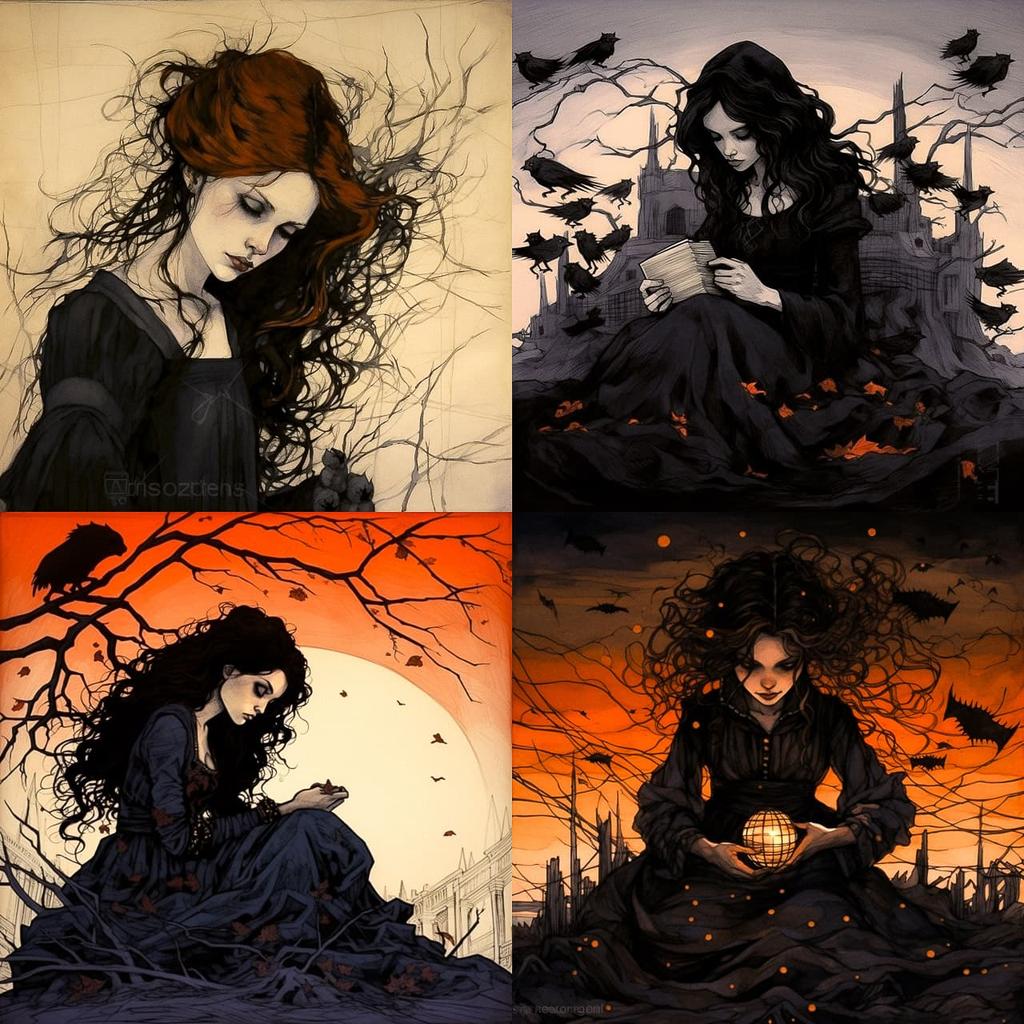 Abigail Larson style, Midjourney V5.2, render 1 of 4