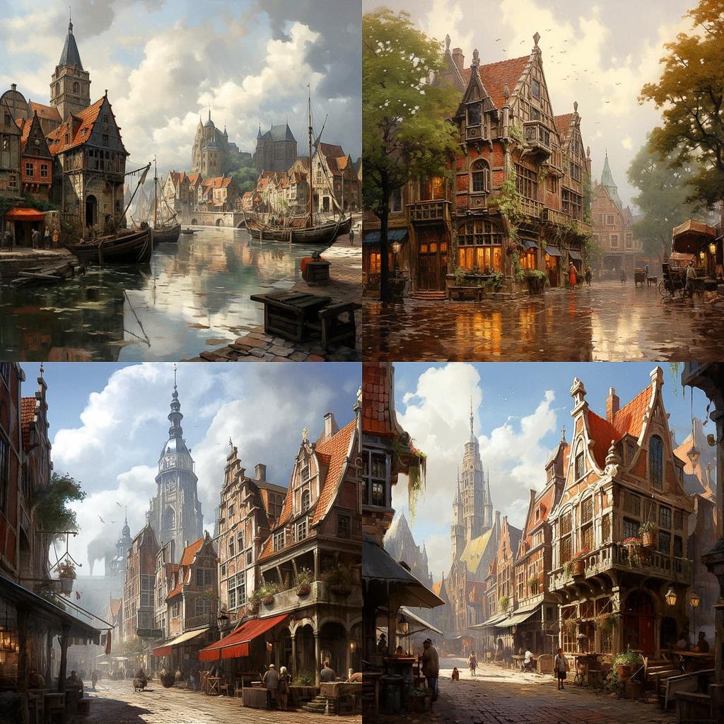 Adrianus Eversen style, Midjourney V5.2, render 1 of 4