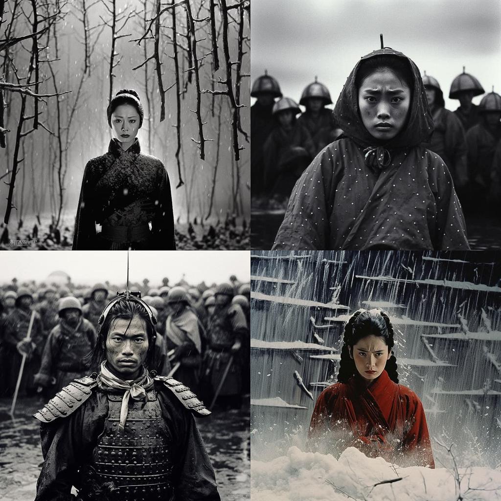 Akira Kurosawa style, Midjourney V5.2, render 1 of 4
