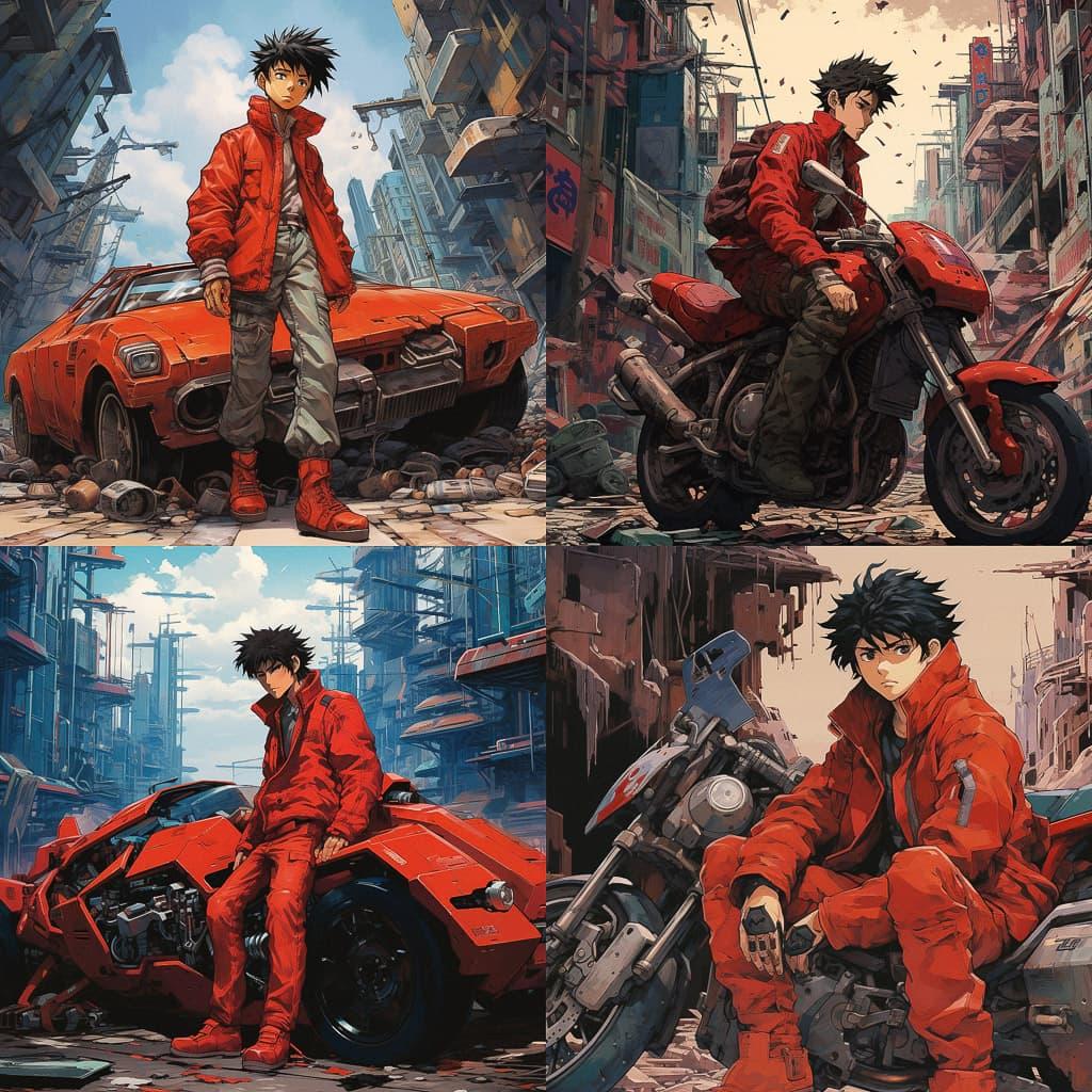 Akira style, Midjourney V5.2, render 1 of 4