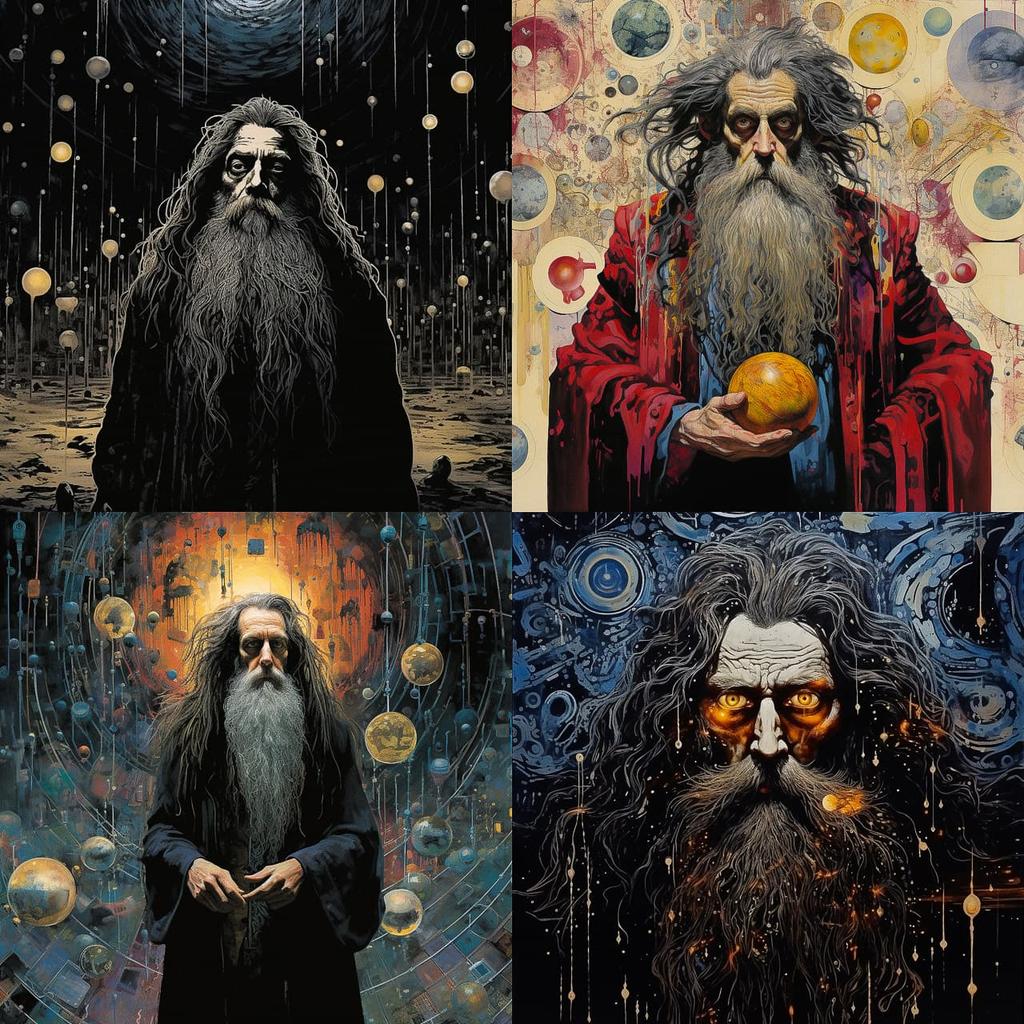 Alan Moore style, Midjourney V5.2, render 1 of 4