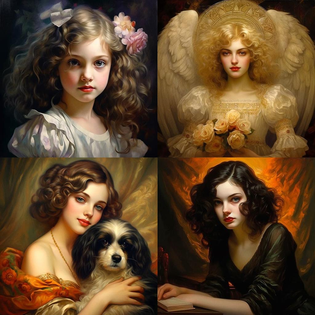 Albert Lynch style, Midjourney V5.2, render 1 of 4