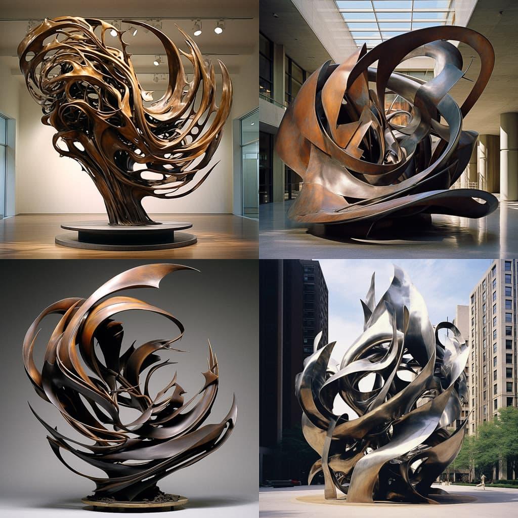 Albert Paley style, Midjourney V5.2, render 1 of 4