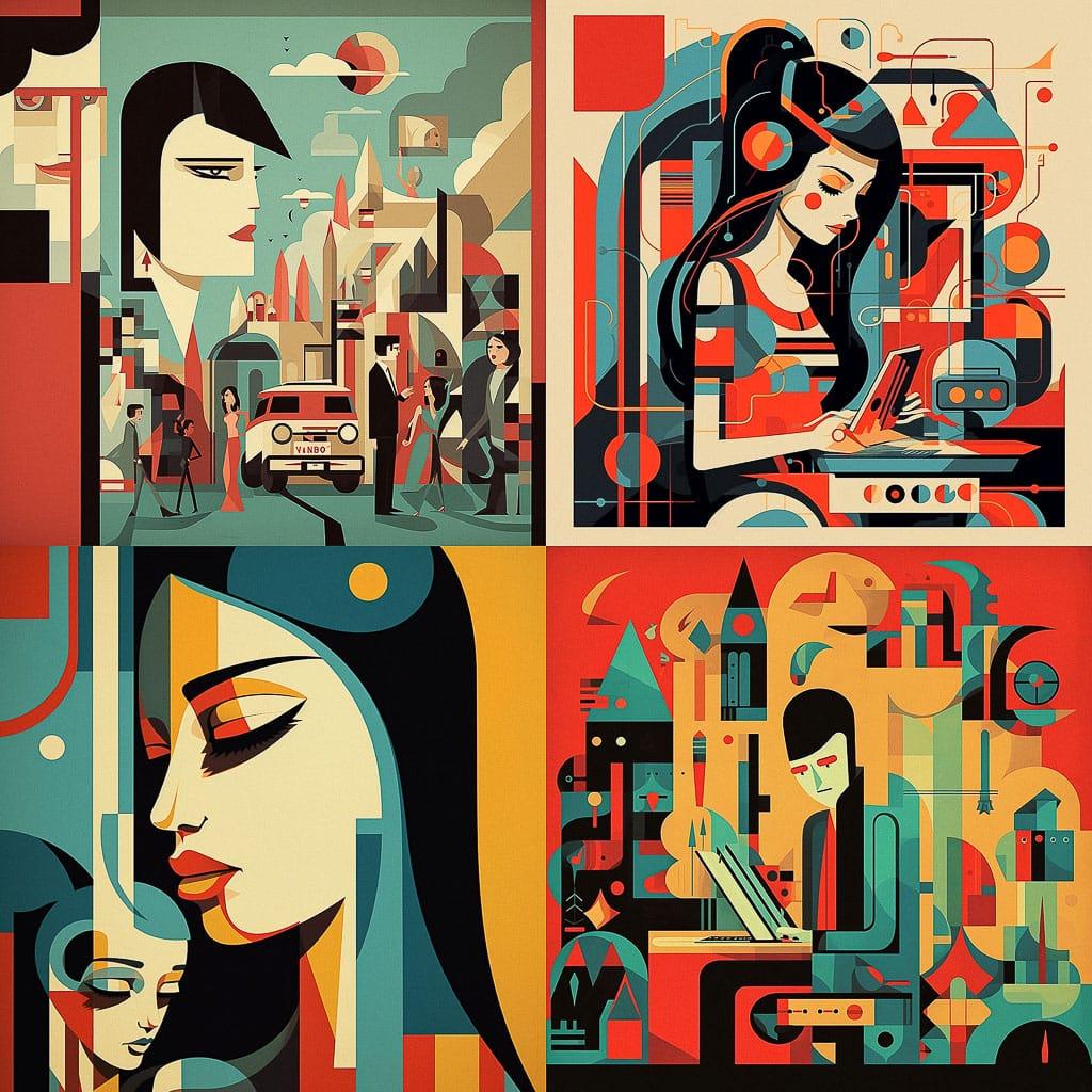 Ale Giorgini style, Midjourney V5.2, render 1 of 4