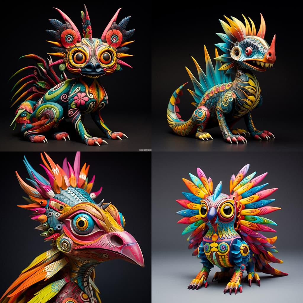 Alebrije style, Midjourney V5.2, render 1 of 4