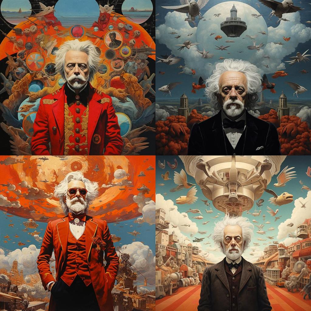 Alejandro Jodorowsky style, Midjourney V5.2, render 1 of 4