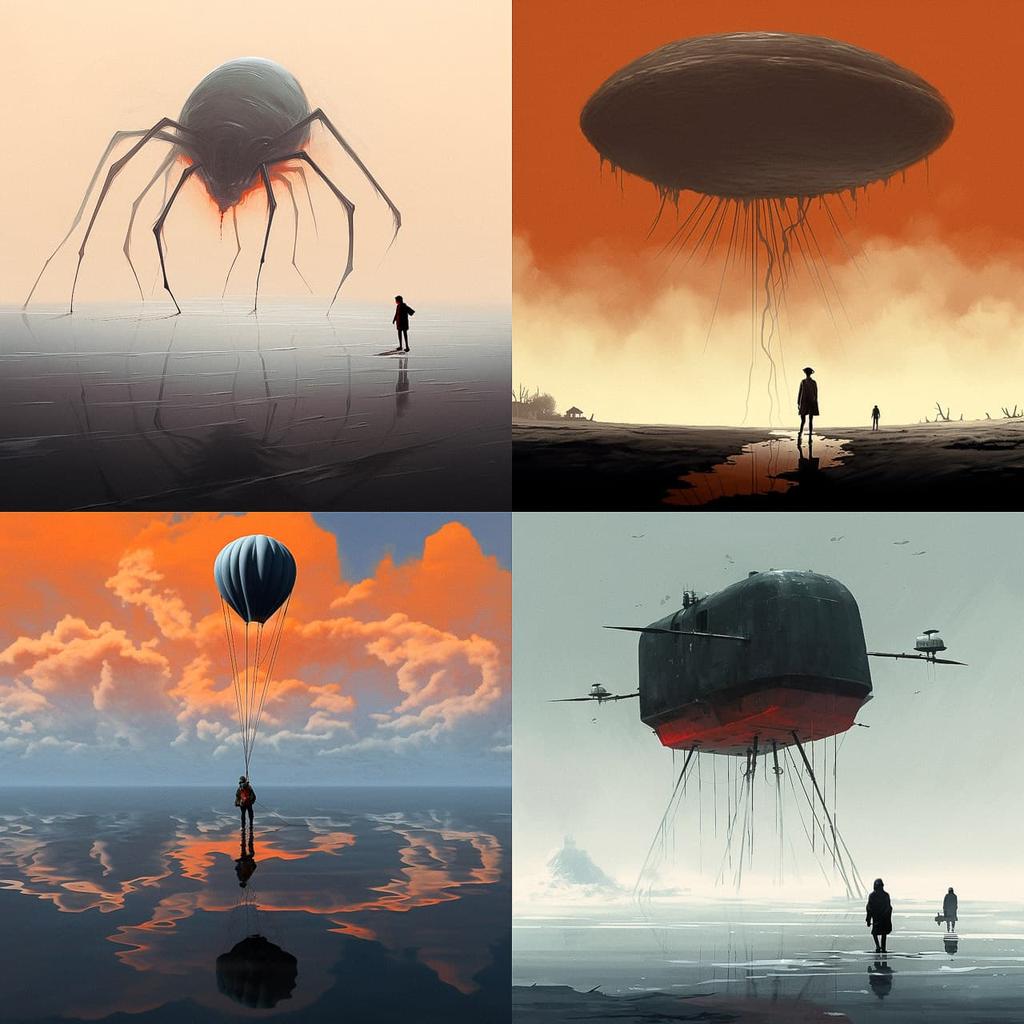 Alex Andreev style, Midjourney V5.2, render 1 of 4