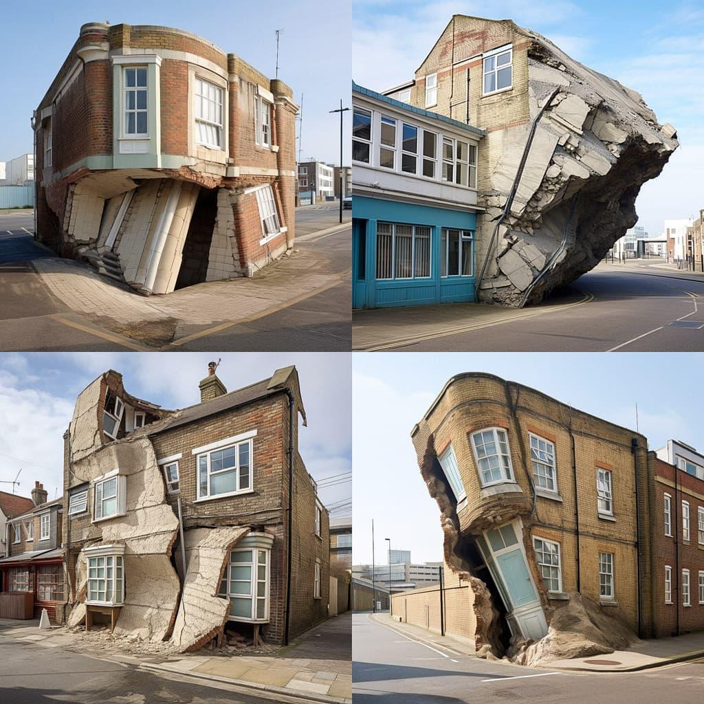 Alex Chinneck style, Midjourney V5.2, render 1 of 4