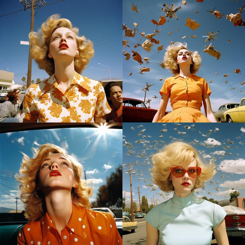 Alex Prager style, Midjourney V5.2, render 1 of 4