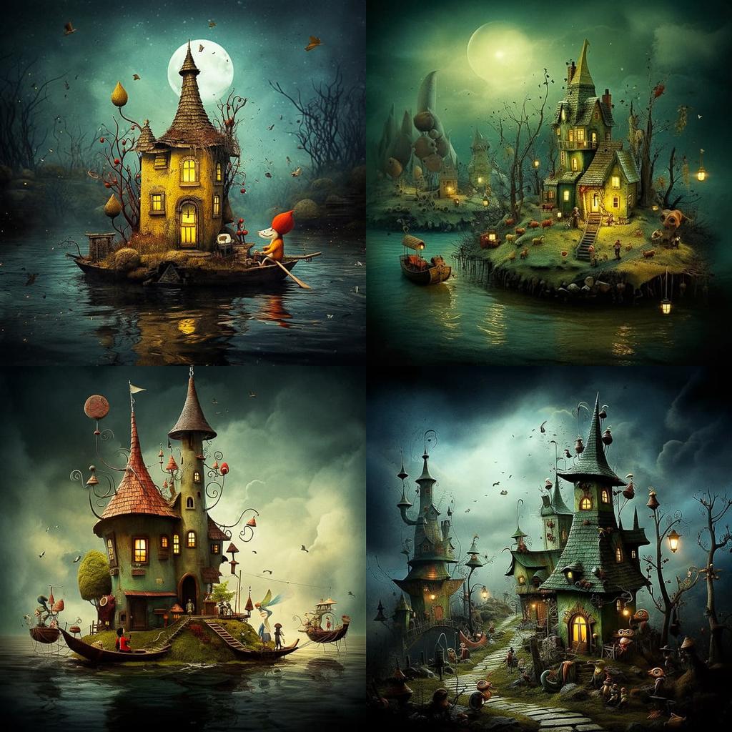 Alexander Jansson style, Midjourney V5.2, render 1 of 4