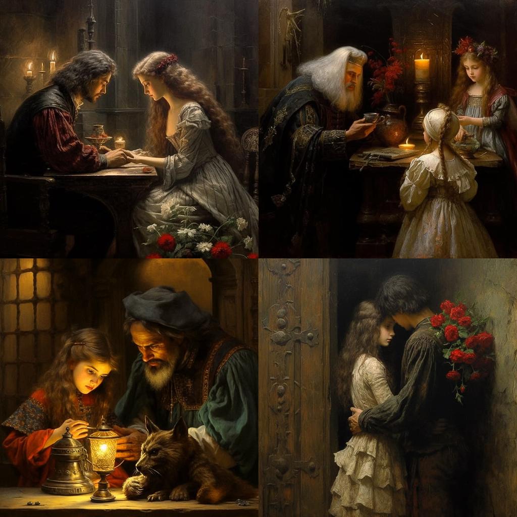 Alexei Harlamoff style, Midjourney V5.2, render 1 of 4