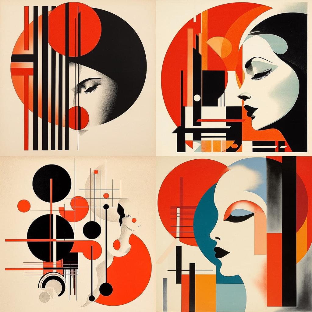Alvin Lustig style, Midjourney V5.2, render 1 of 4