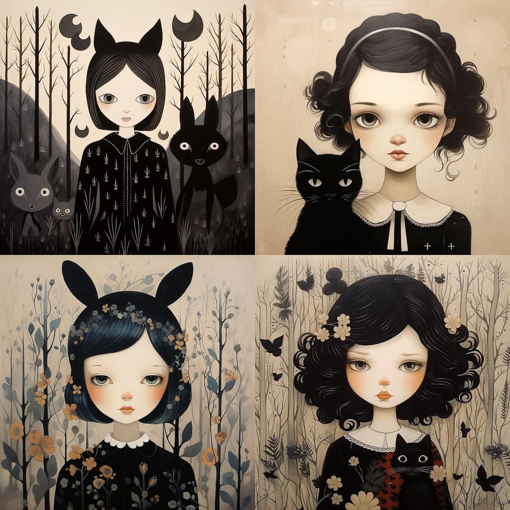 Amy Earles style, Midjourney V5.2, render 1 of 4