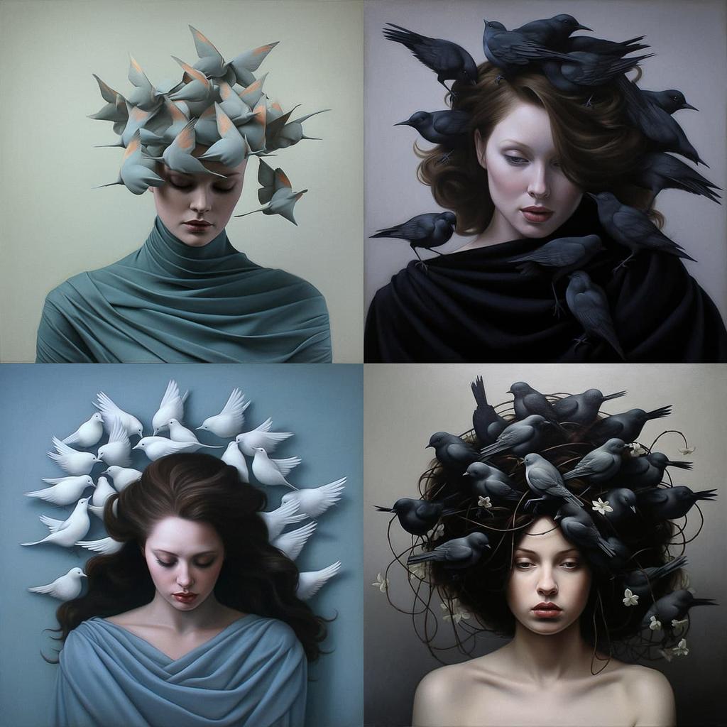 Amy Judd style, Midjourney V5.2, render 1 of 4