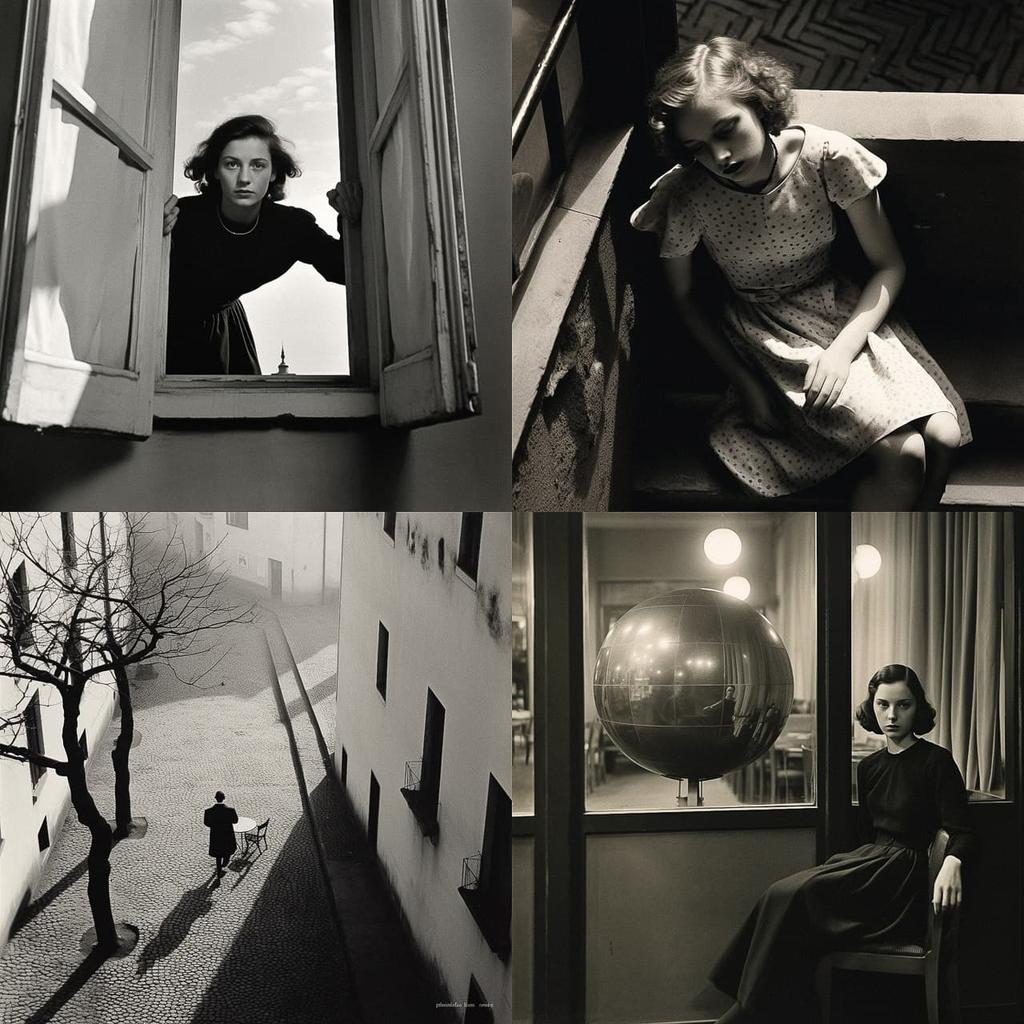 Andre Kertesz style, Midjourney V5.2, render 1 of 4