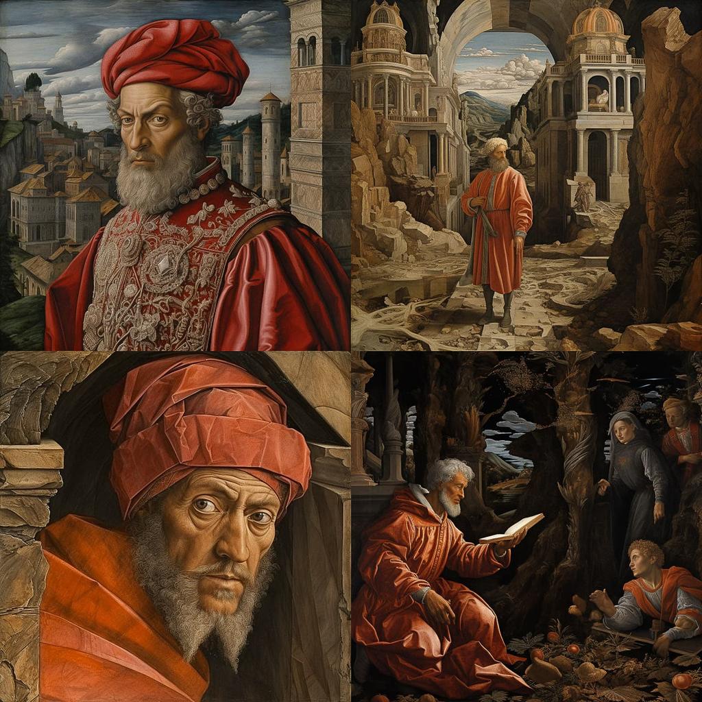 Andrea Mantegna style, Midjourney V5.2, render 1 of 4