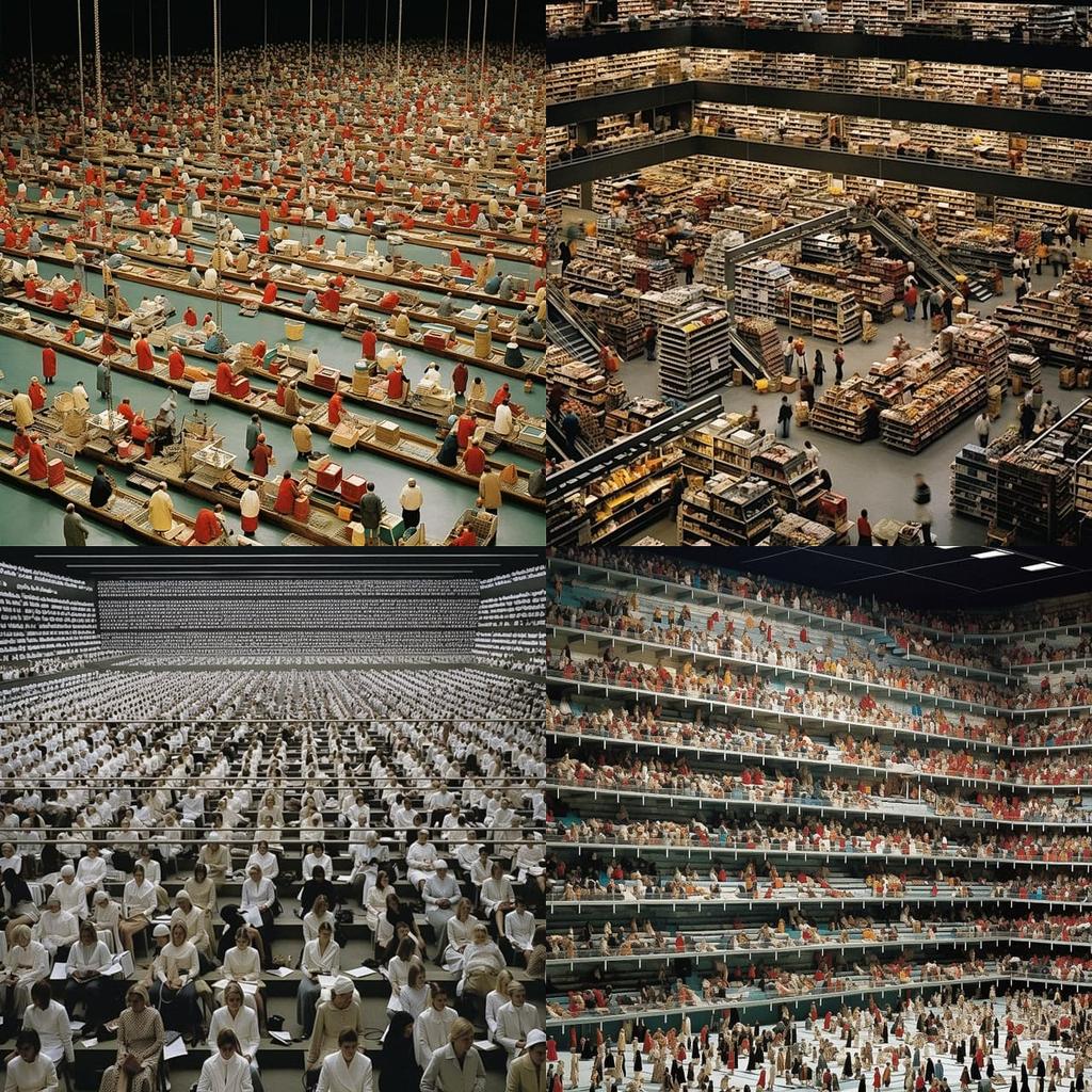 Andreas Gursky style, Midjourney V5.2, render 1 of 4