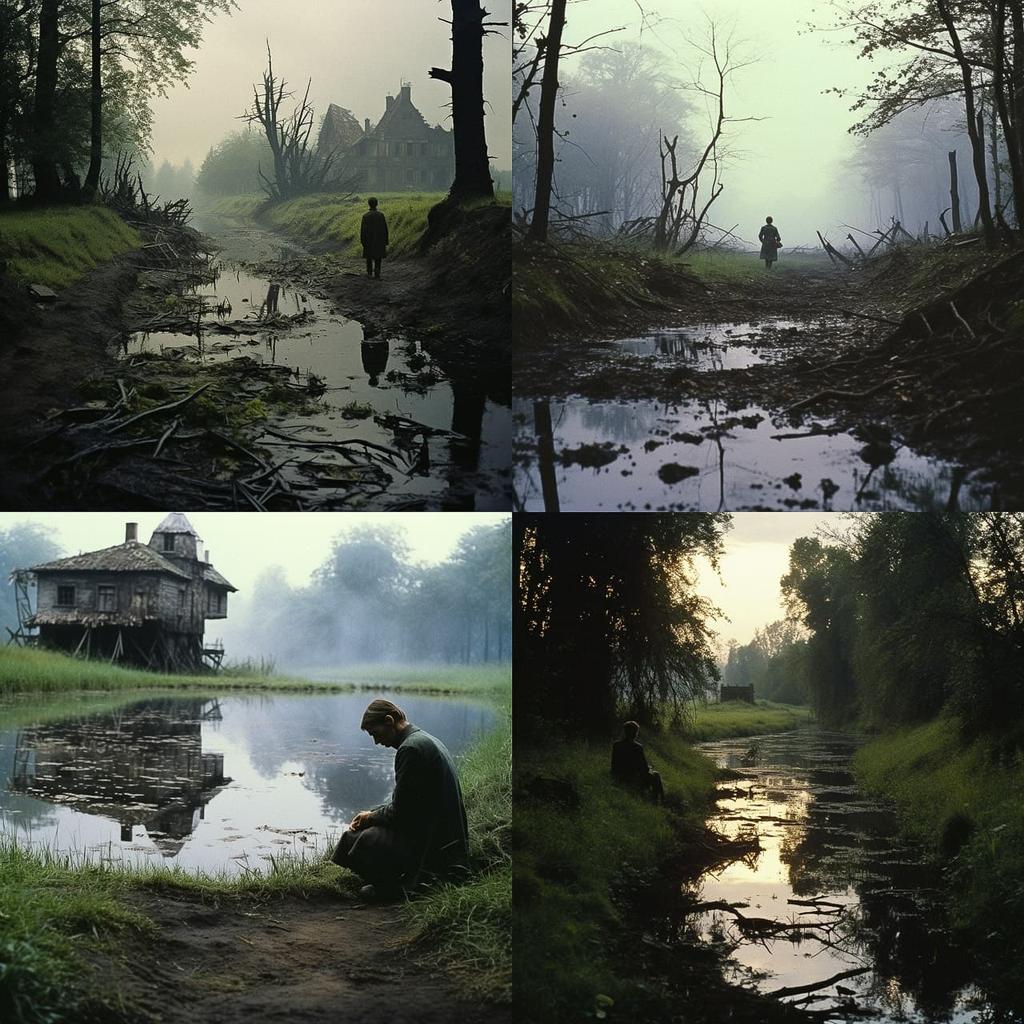 Andrei Tarkovsky style, Midjourney V5.2, render 1 of 4