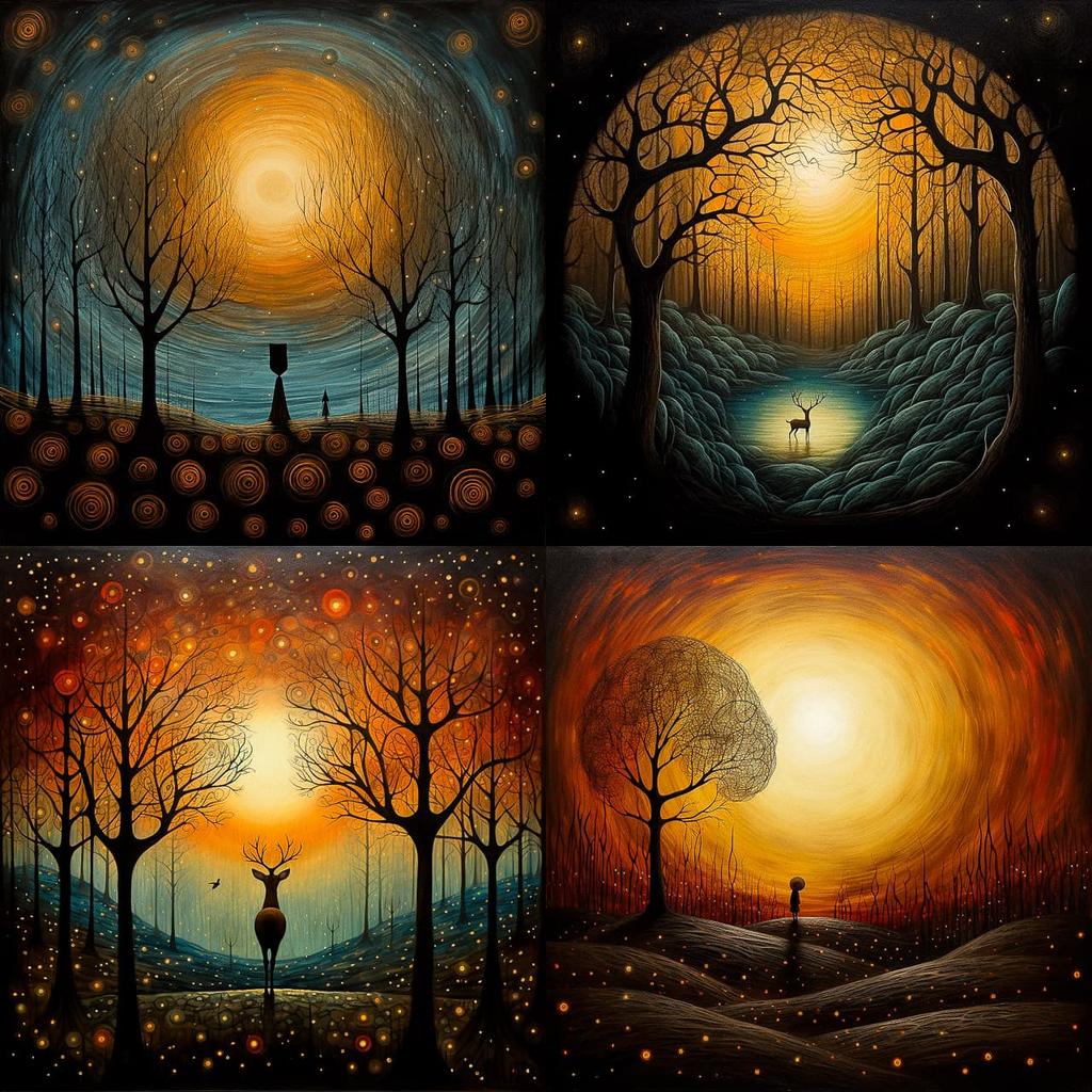 Andy Kehoe style, Midjourney V5.2, render 1 of 4