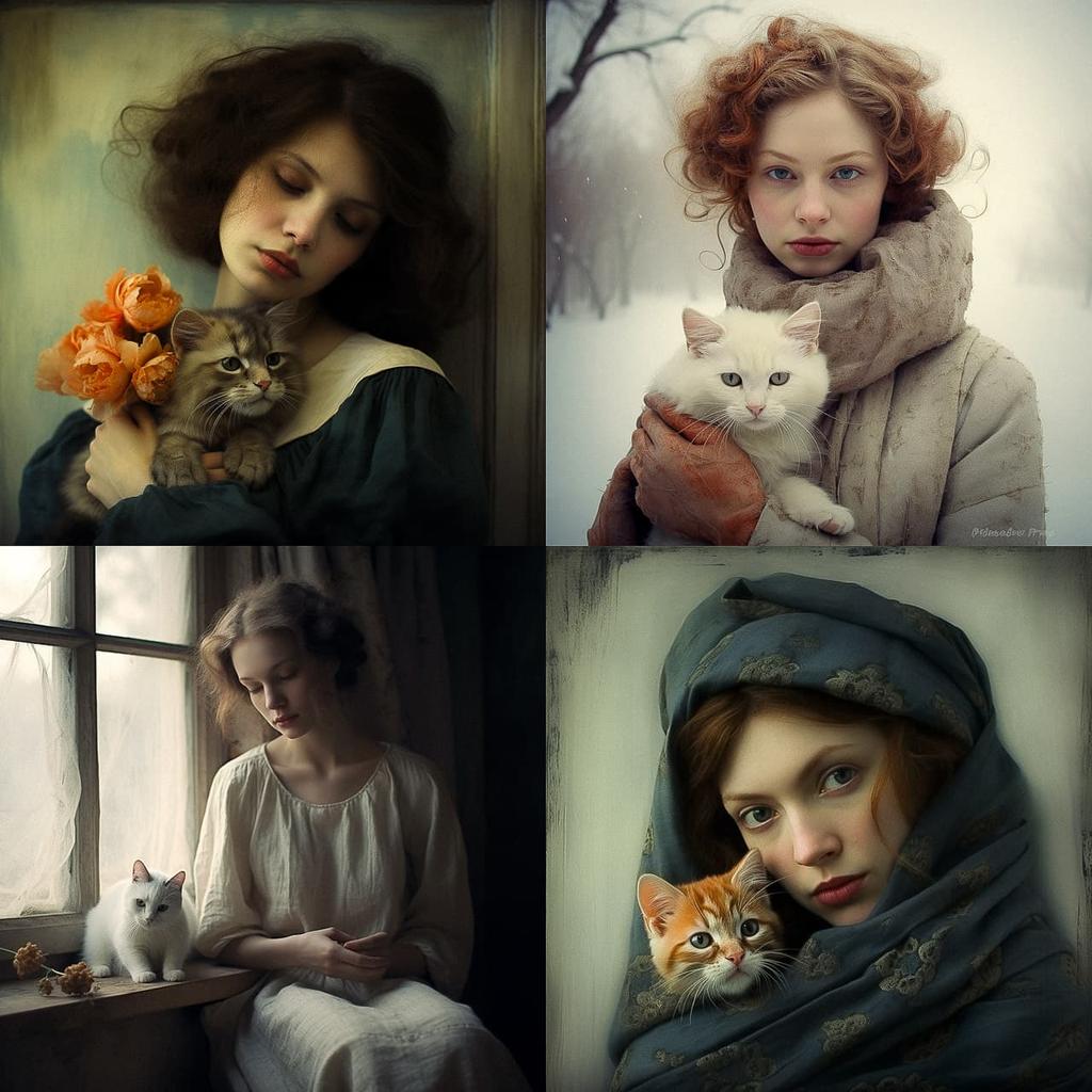 Anka Zhuravleva style, Midjourney V5.2, render 1 of 4