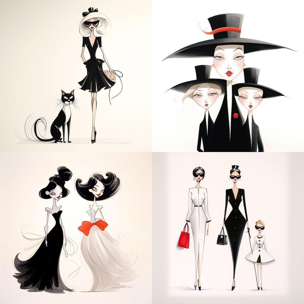 Ann Telnaes style, Midjourney V5.2, render 1 of 4