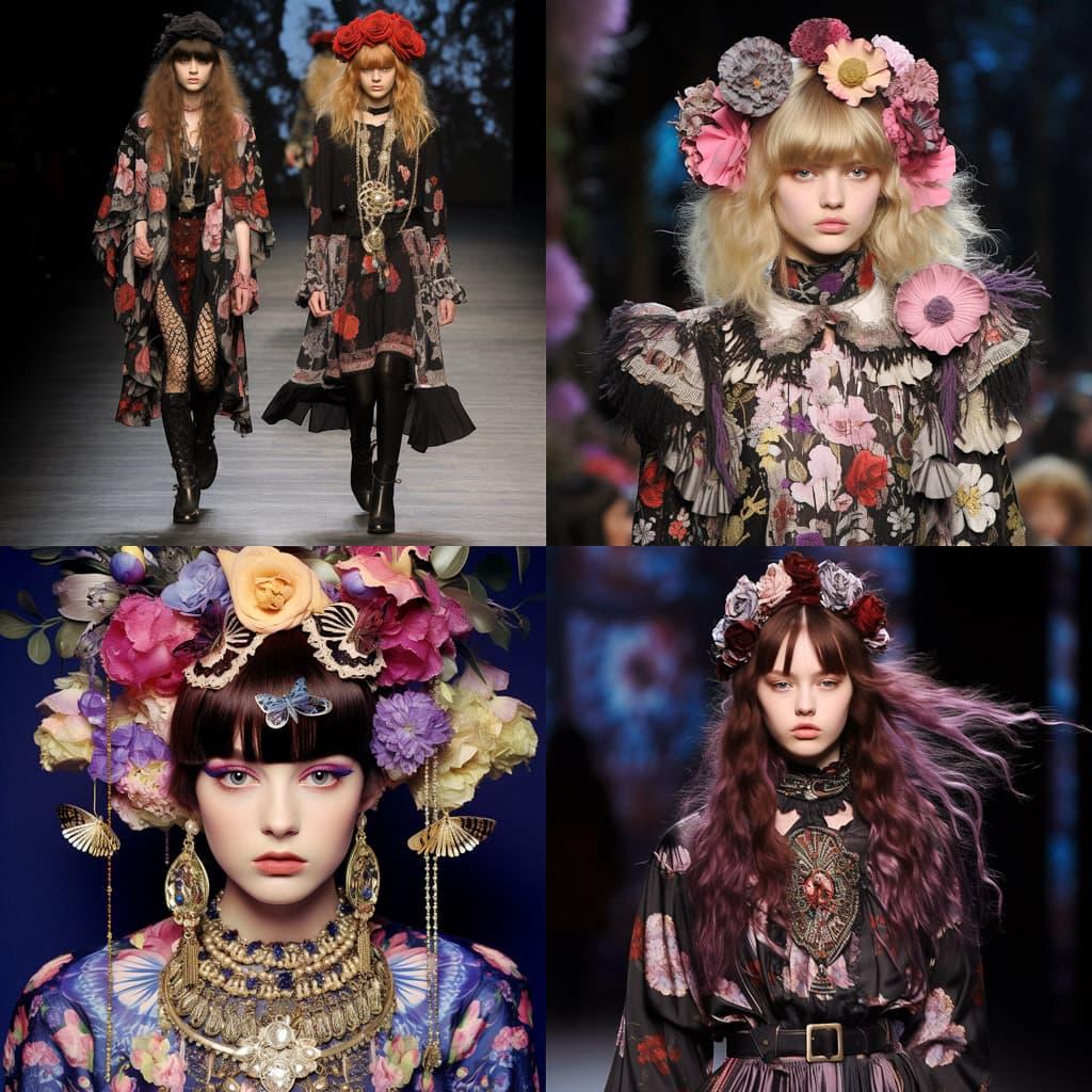 Anna Sui style, Midjourney V5.2, render 1 of 4