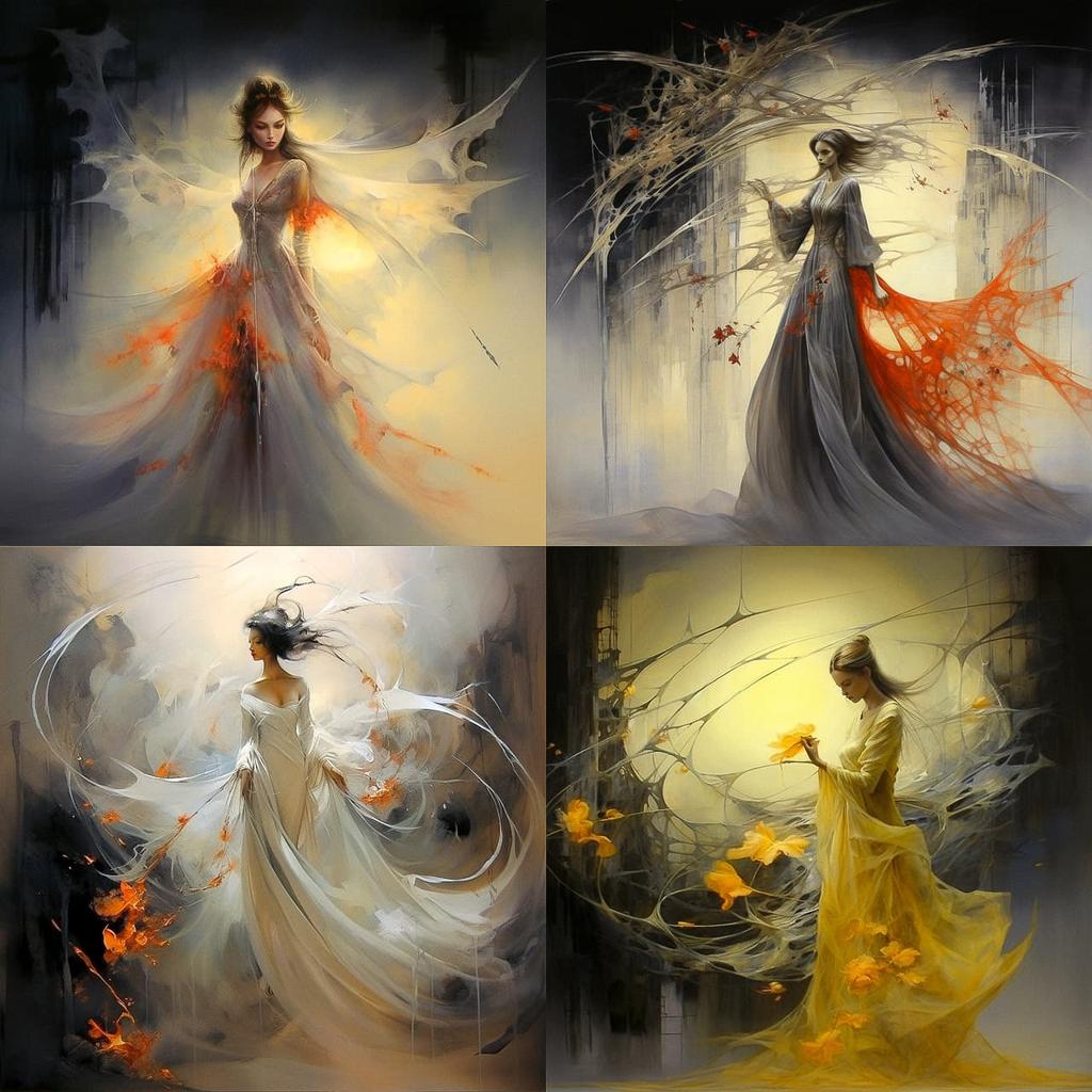 Anne Bachelier style, Midjourney V5.2, render 1 of 4