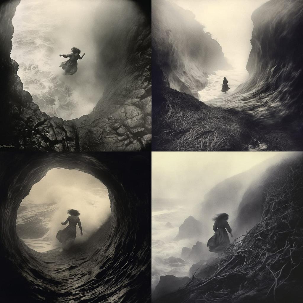 Anne Brigman style, Midjourney V5.2, render 1 of 4