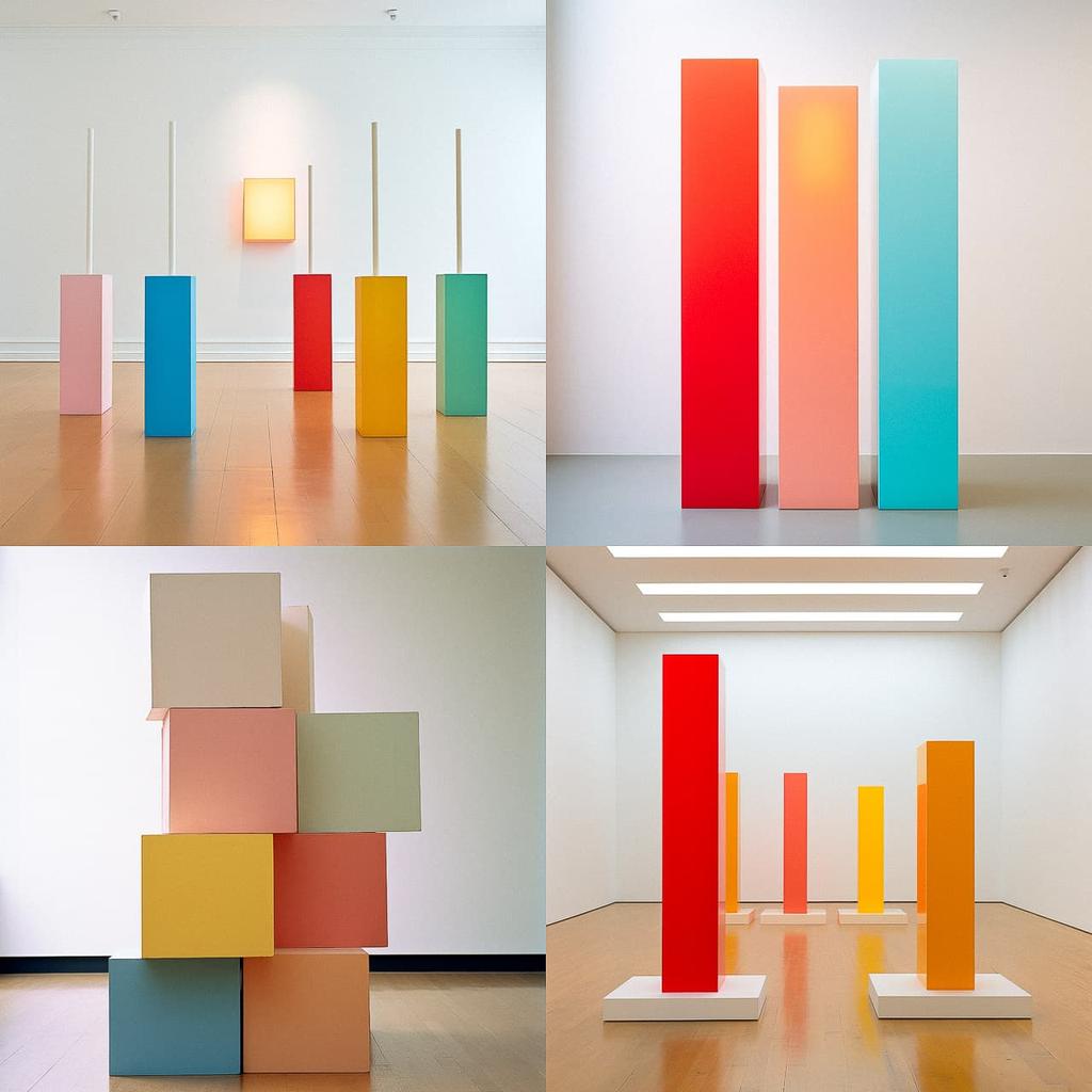 Anne Truitt style, Midjourney V5.2, render 1 of 4