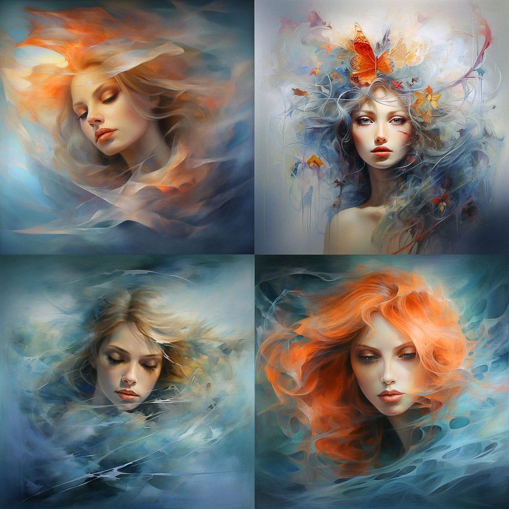 Annette Schmucker style, Midjourney V5.2, render 1 of 4
