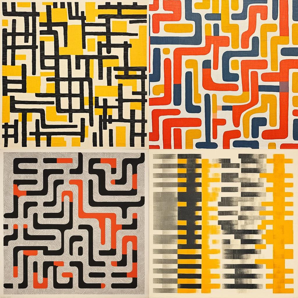 Anni Albers style, Midjourney V5.2, render 1 of 4