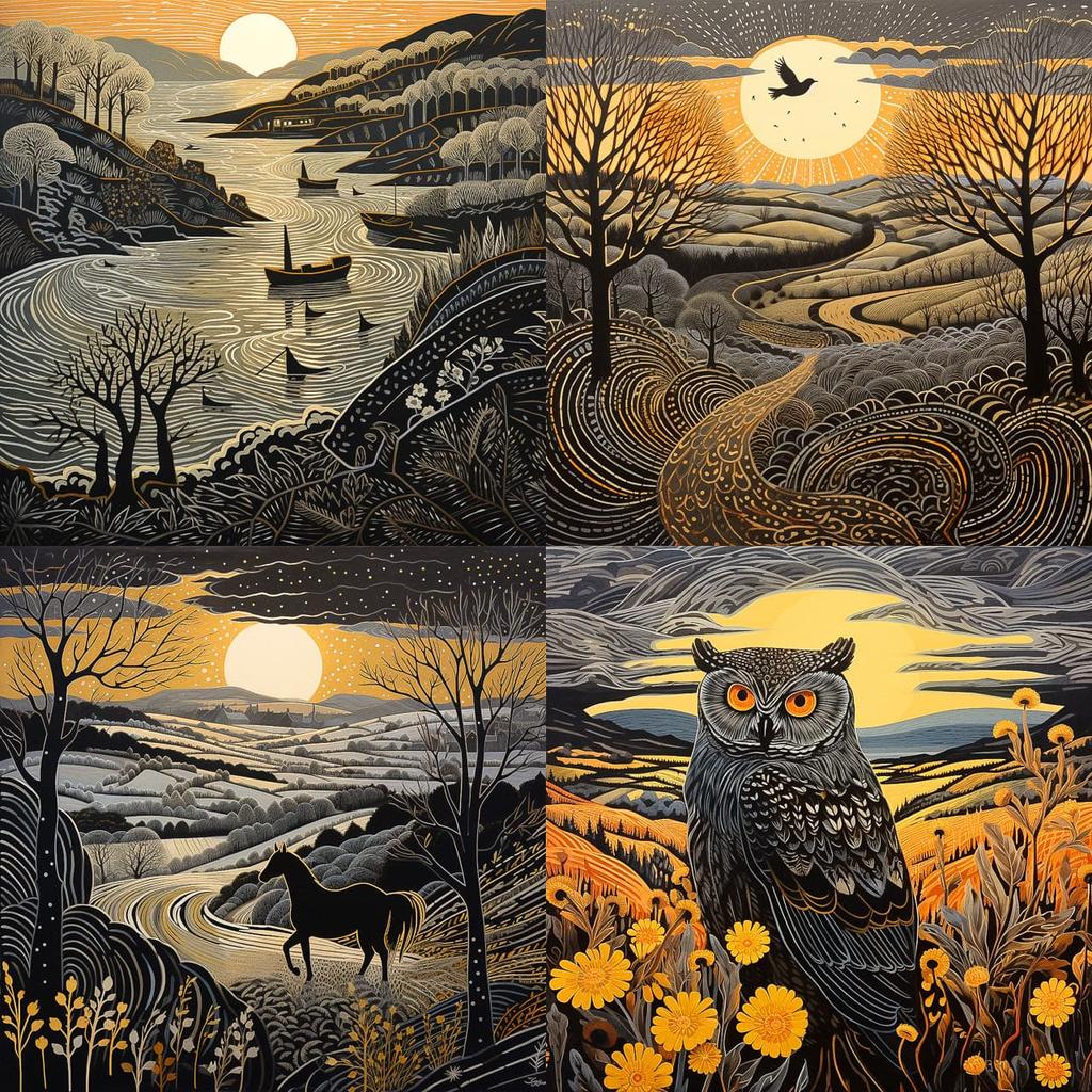 Annie Soudain style, Midjourney V5.2, render 1 of 4