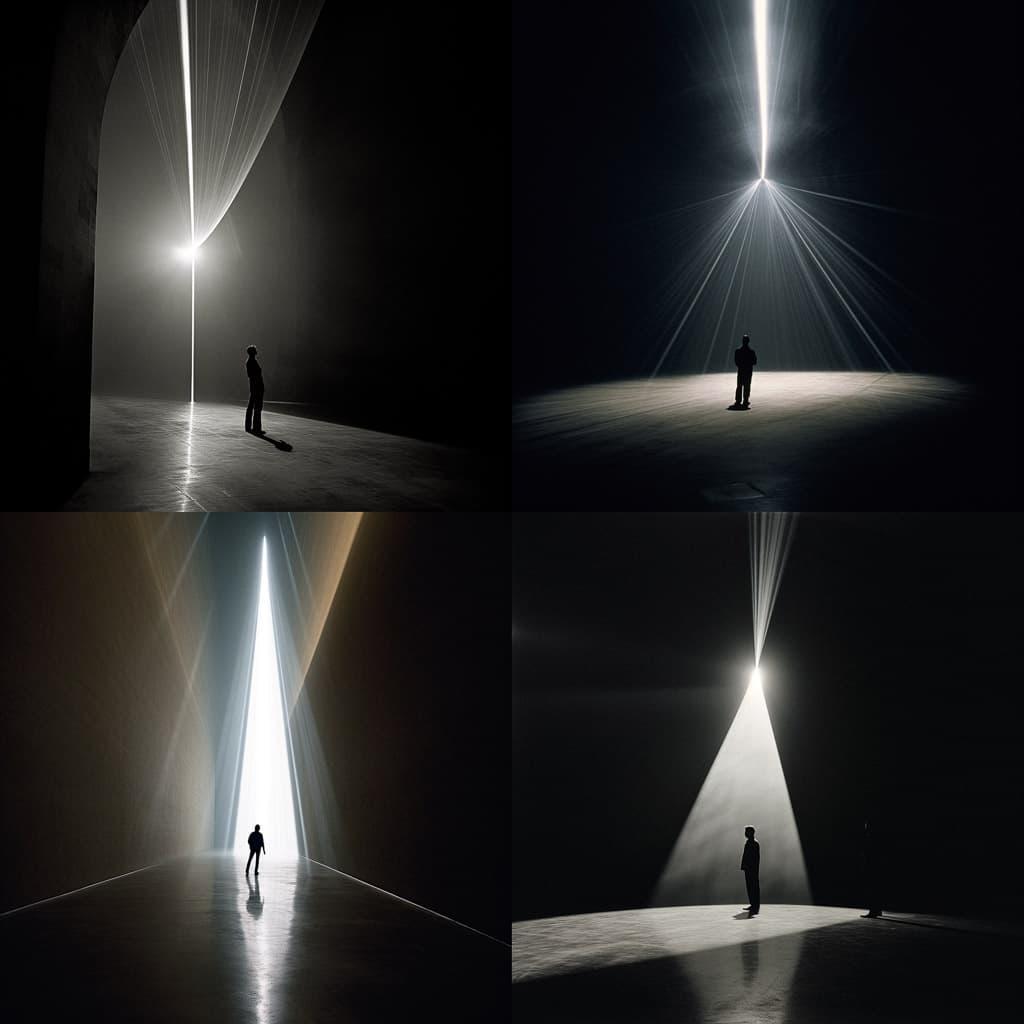 Anthony McCall style, Midjourney V5.2, render 1 of 4