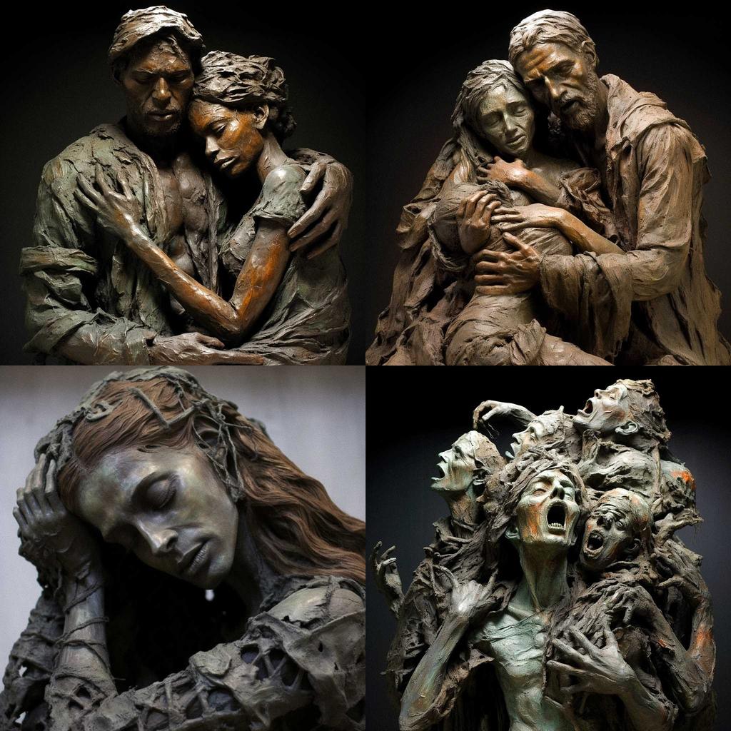 Antoine Bourdelle style, Midjourney V5.2, render 1 of 4