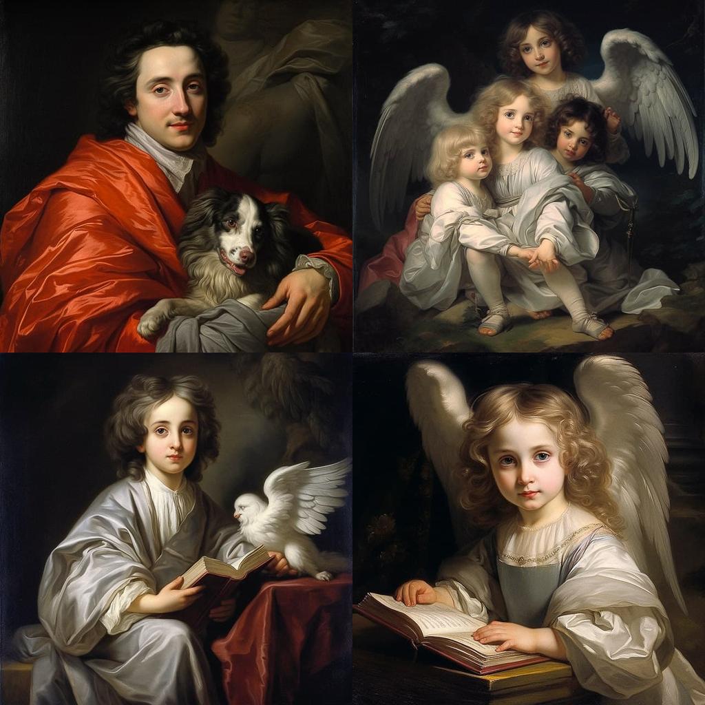 Anton Raphael Mengs style, Midjourney V5.2, render 1 of 4