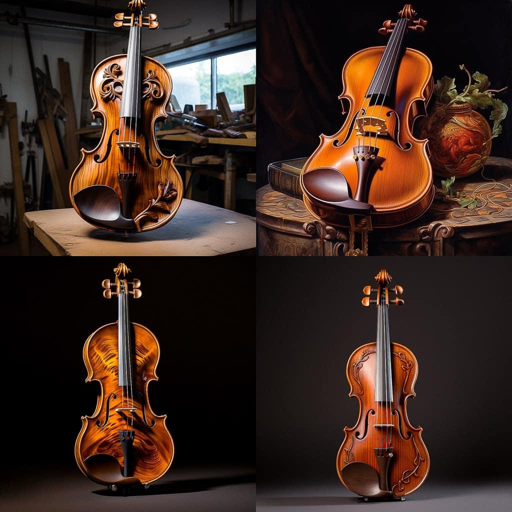 Antonio Stradivari style, Midjourney V5.2, render 1 of 4