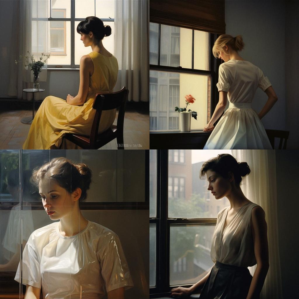 Arne Svenson style, Midjourney V5.2, render 1 of 4