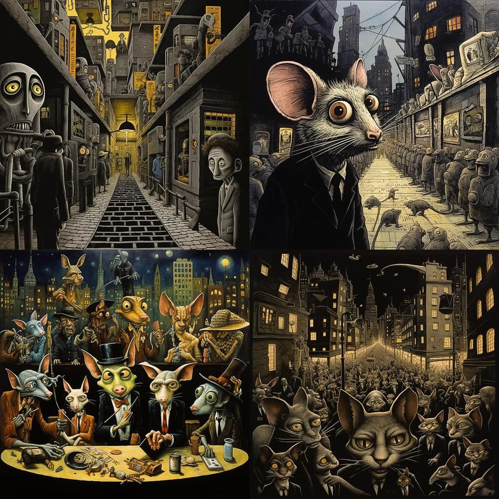 Art Spiegelman style, Midjourney V5.2, render 1 of 4