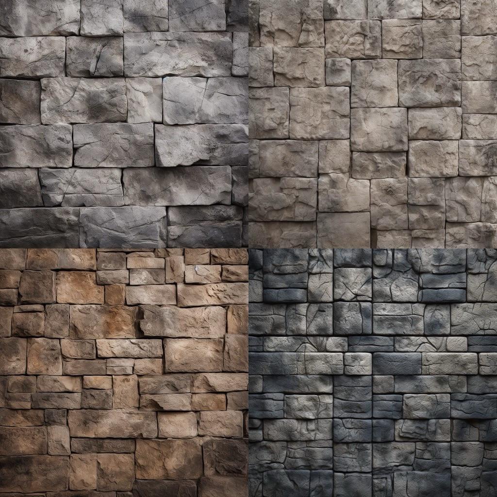 Ashlar texture style, Midjourney V5.2, render 1 of 4