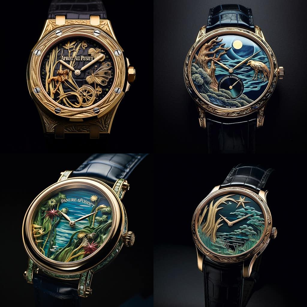 Audemars Piguet style, Midjourney V5.2, render 1 of 4