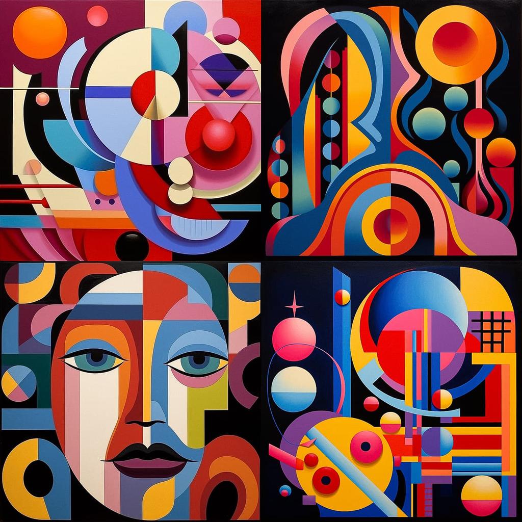 Auguste Herbin style, Midjourney V5.2, render 1 of 4